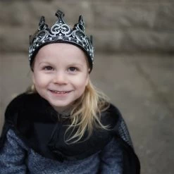 Great Pretenders Middeleeuwse Kroon - Zilver/zwart -Kinderserie Winkel 11550 11560 ls2