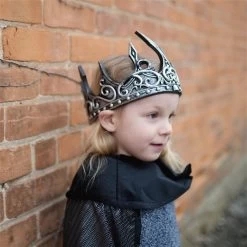 Great Pretenders Middeleeuwse Kroon - Zilver/zwart -Kinderserie Winkel 11550 11560 ls21