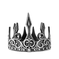 Great Pretenders Middeleeuwse Kroon - Zilver/zwart