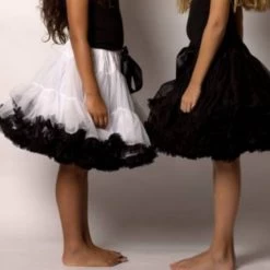 Petticoat Luxe White Black By Meetje-Pettiskirts Big Kids & Women