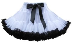 Petticoat Luxe White Black By Meetje-Pettiskirts Big Kids & Women -Kinderserie Winkel 1441135687