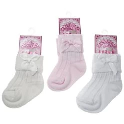 Baby Sokjes Ribbed Strikje 0-24 Maanden.