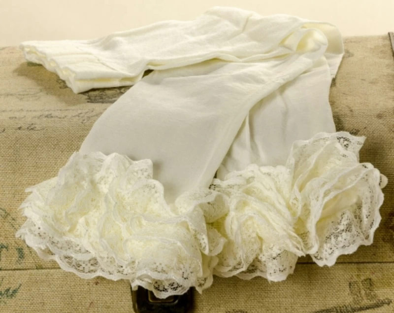 Panty Ruffle Creme 0-24 Maanden
