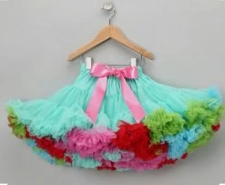 Petticoat Luxe Mint Rainbow By Meetje-Pettiskirts Kids