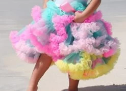 Petticoat Luxe Tropic Rainbow By Meetje-Pettiskirts Kids