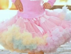 Petticoat Luxe Roze Regenboog By Meetje-Pettiskirts Kids & Women