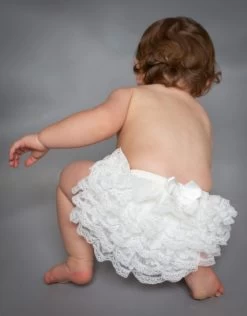 Baby Tutu Luierbroekje Kant Ivoor.