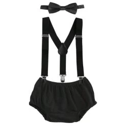 Cake Smash Setje Jongen Zwart