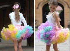 Petticoat Luxe Roze Rainbow Strik KIDS