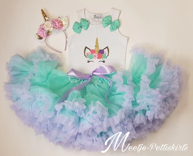 Unicorn Outfit Mint Lila Flower De Luxe 3 Delig 1 Unicorn Outfit Mint Lila Flower De Luxe 3 Delig