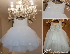 Doopjurk En Bruiloft Jurk Handmade Sparkle One Dream Chiffon Luxe NEW