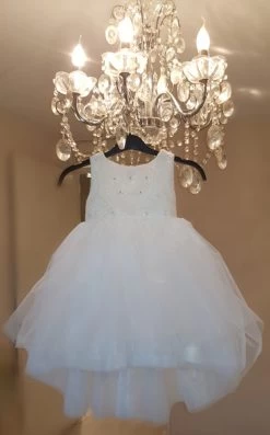 Doopjurk En Bruiloft Jurk Handmade Sparkle One Dream Chiffon Luxe NEW -Kinderserie Winkel 1442213227