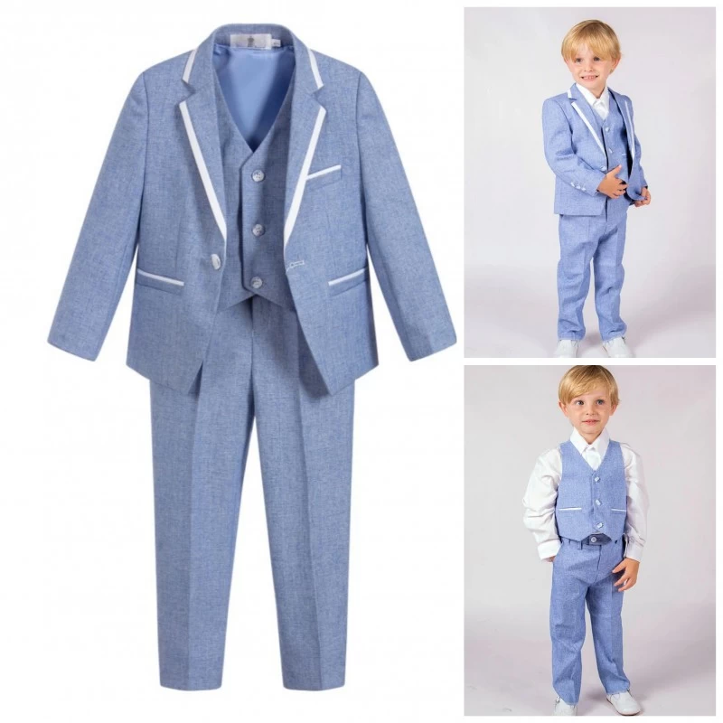 Driedelig Pak Voor Kinderen Licht Blauw NEW Kids 86 Tm 140
