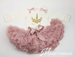 Unicorn Set Oud Roze Creme 1 Jaar