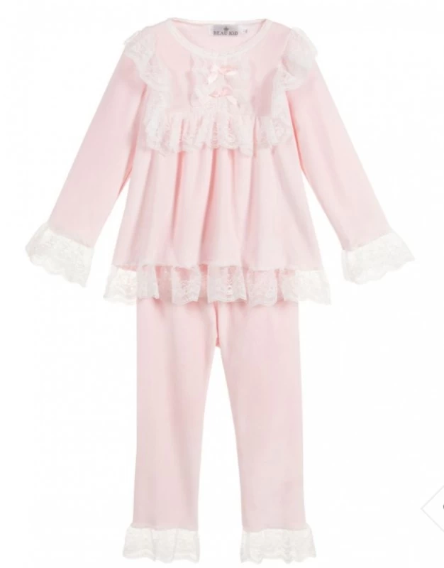 Meisjes Pyjama Lace Jaimy Spanisch Girls Roze 1 Meisjes Pyjama Lace Jaimy Spanisch Girls Roze