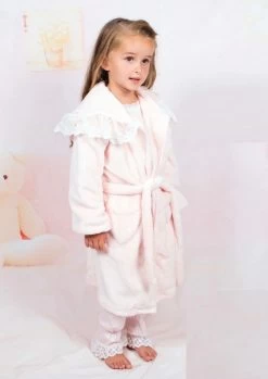 Meisjes Kamerjas Ultra Zacht Luxe Spanisch Girls Roze