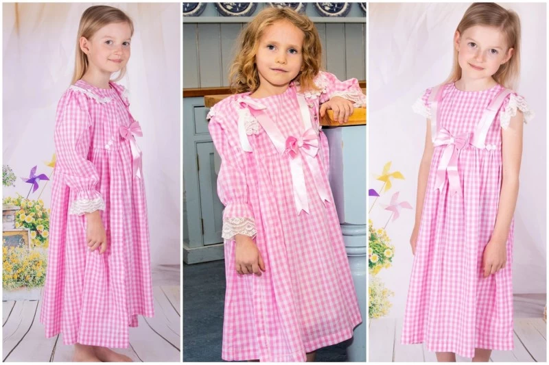 Complet Set Meisjes Pyjama Met Bijpassende Duster Roze Katoen Spanisch Girl 1 Complet Set Meisjes Pyjama Met Bijpassende Duster Roze Katoen Spanisch Girl