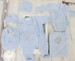 Boxpakje Giftset 6 Delig Crown Blauw Of Roze