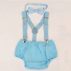 Cake Smash Setje Licht Blauw Jongen