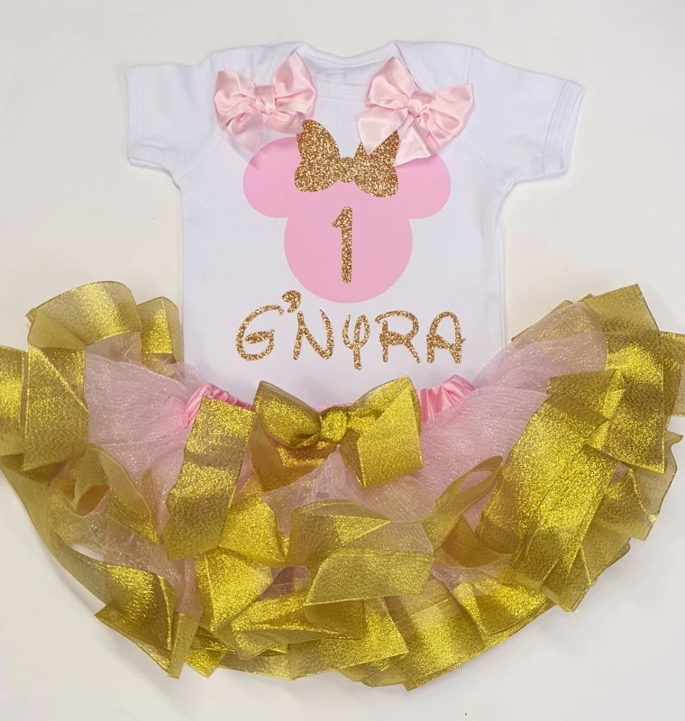 Minnie Mouse Verjaardag Tutu Set Roze Goud 1 Jaar Met Of Zonder Naam 1 Minnie Mouse Verjaardag Tutu Set Roze Goud 1 Jaar Met Of Zonder Naam
