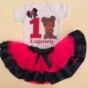 Boss Baby Style Verjaardag Fuschsia Black Tutu Set