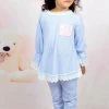 Meisjes Pyjama Blauw Klassiek Kanten Ruffle Spanisch Girl