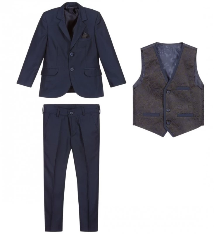 Kostuum Pak Voor Kinderen Donkerblauw NEW Baby & Kids 4 Kostuum Pak Voor Kinderen Donkerblauw NEW Baby & Kids - Afbeelding 4