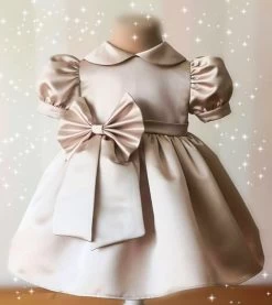 Feestjurk Champagne Classic Handmade Maat 50 Tm 176 NEW