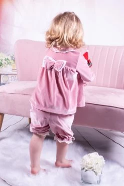 Huispakje Oud Roze Velvet Zacht 2delig 50 Tm 92