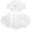Tutu Luierbroekje Kant Wit + Bijpassende Haarband