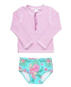 Bikini Lange Mouw Orchid UV Bescherming 56-140