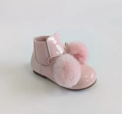 Spaanse Laarsjes Roze Pommetjes Maat 18 Tm 25.