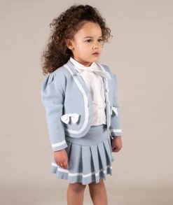 Plooirok Complete Set Licht Blauw Luxury Spanisch Girl Style