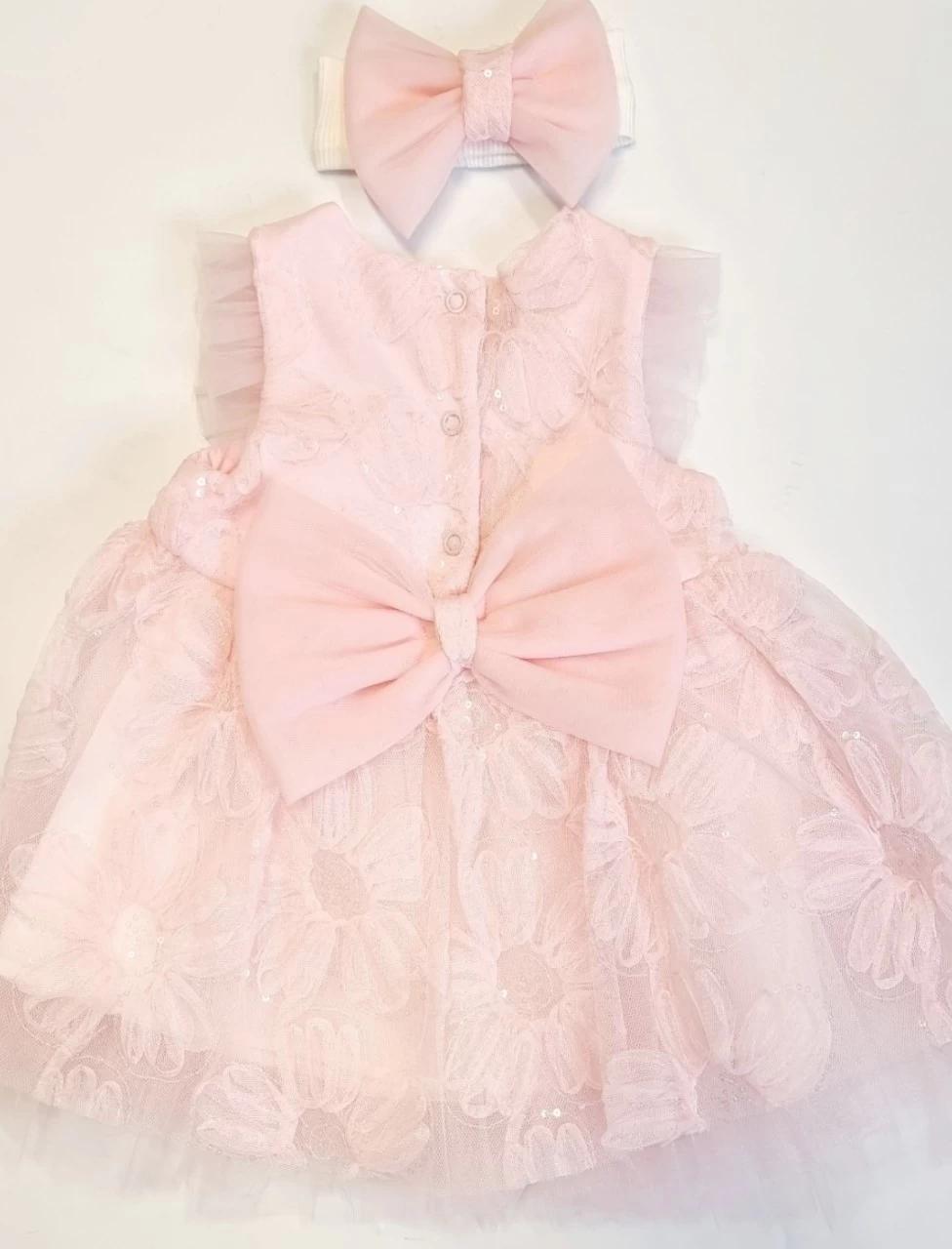 Baby Jurk Met Bijpassende Haarband 2 Baby Jurk Met Bijpassende Haarband - Afbeelding 2