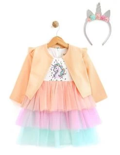 Unicorn Jurk Set 3 Delig 92 Tm 110