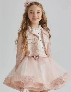 Set Compleet 5 Delig Poeder Roze Lace Luxery Kelle 5 Jaar Tm 10 Jaar