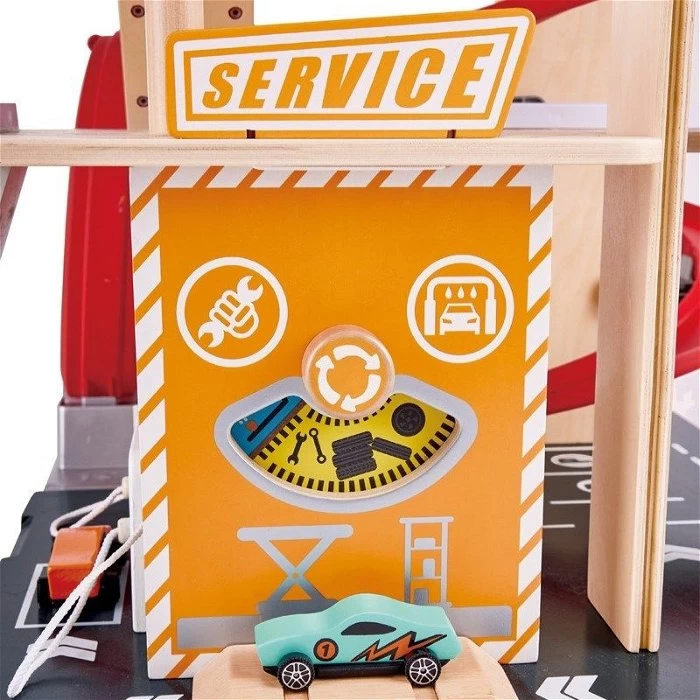 Hape Speelgoedgarage Incl. Oprit Met Looping 10 Hape Speelgoedgarage Incl. Oprit Met Looping - Afbeelding 10