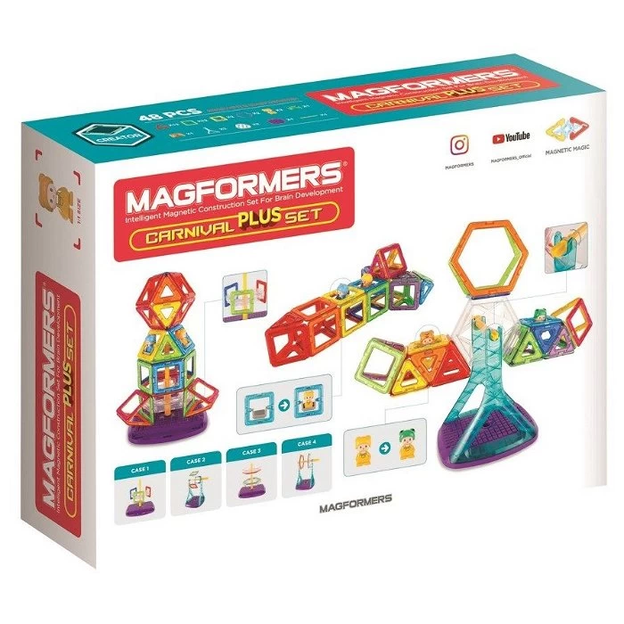 Magformers - Kermis Plus -48 St 2 Magformers - Kermis Plus -48 St - Afbeelding 2