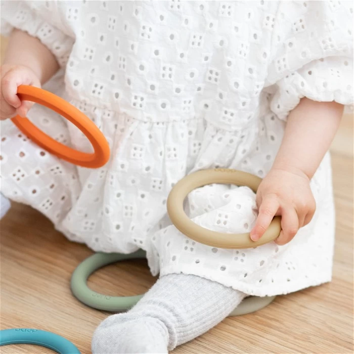 Speel- En Bijtring Siliconen, Nature 6 St 4 Speel- En Bijtring Siliconen, Nature 6 St - Afbeelding 4