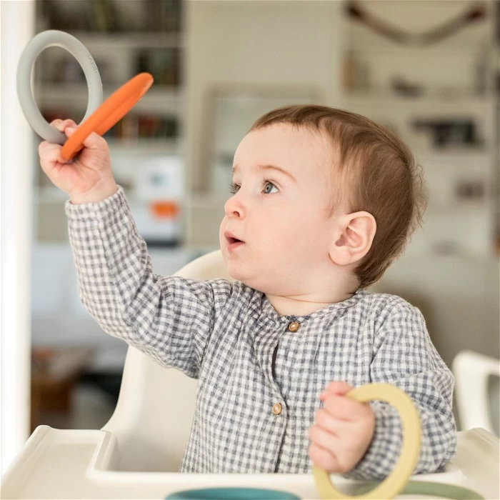 Speel- En Bijtring Siliconen, Nature 6 St 2 Speel- En Bijtring Siliconen, Nature 6 St - Afbeelding 2