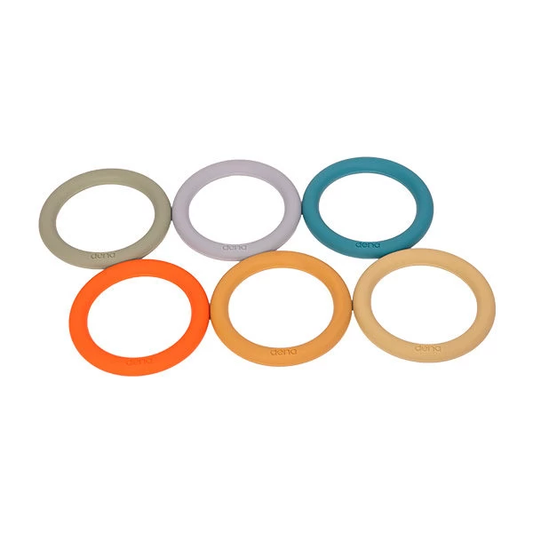 Speel- En Bijtring Siliconen, Nature 6 St 7 Speel- En Bijtring Siliconen, Nature 6 St - Afbeelding 7