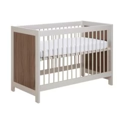 Europe Baby Vittoria III Babykamer Cashmere / Walnoot | Bed 60 X 120 Cm + Commode -Kinderserie Winkel Vittoria cashmere ledikant 2 f931