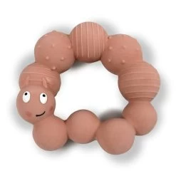 Filibabba Bijtring Dier Van 100% Natuurrubber - Rups Lily