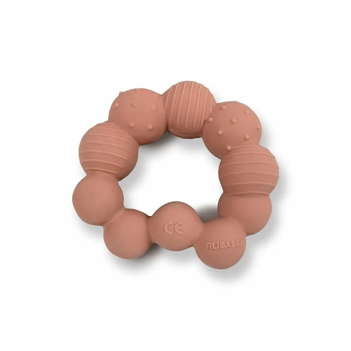 Filibabba Bijtring Dier Van 100% Natuurrubber - Rups Lily 3 Filibabba Bijtring Dier Van 100% Natuurrubber - Rups Lily - Afbeelding 3