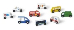 Melissa And Doug Auto's Van Hout - Grote Stadsvoertuigen -Kinderserie Winkel biler i tr store k ret jer melissa doug 46 13170 c