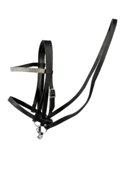 Stokpaard Access. -Tuig, Zwart/zilver