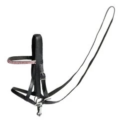 Stokpaard Access. -Tuig, Zwart/edelsteen Roze