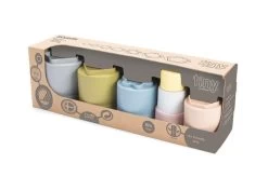 Dantoy Tiny BRIO - Stapelbekers, 7 Delen -Kinderserie Winkel byggeb gre tiny bio 7 dele dantoy 1075 6030 2