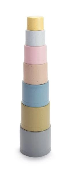 Dantoy Tiny BRIO - Stapelbekers, 7 Delen -Kinderserie Winkel byggeb gre tiny bio 7 dele dantoy 1075 6030 3