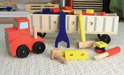 Melissa And Doug Bouwset Gigant - Truck Van Hout -Kinderserie Winkel bygges t gigant lastbil i tr meliss doug 46 12758 b